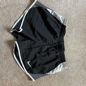 Nike Black and White Athletic Shorts